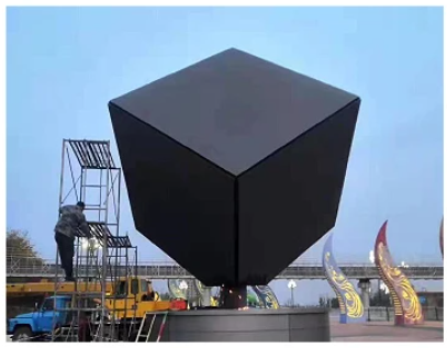 Rotating Rubik's Cube Screen (Cube LED)-Shopping mall - 05