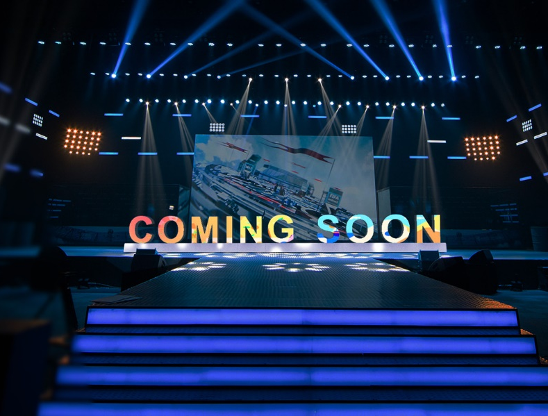 Alphabet LED display-event