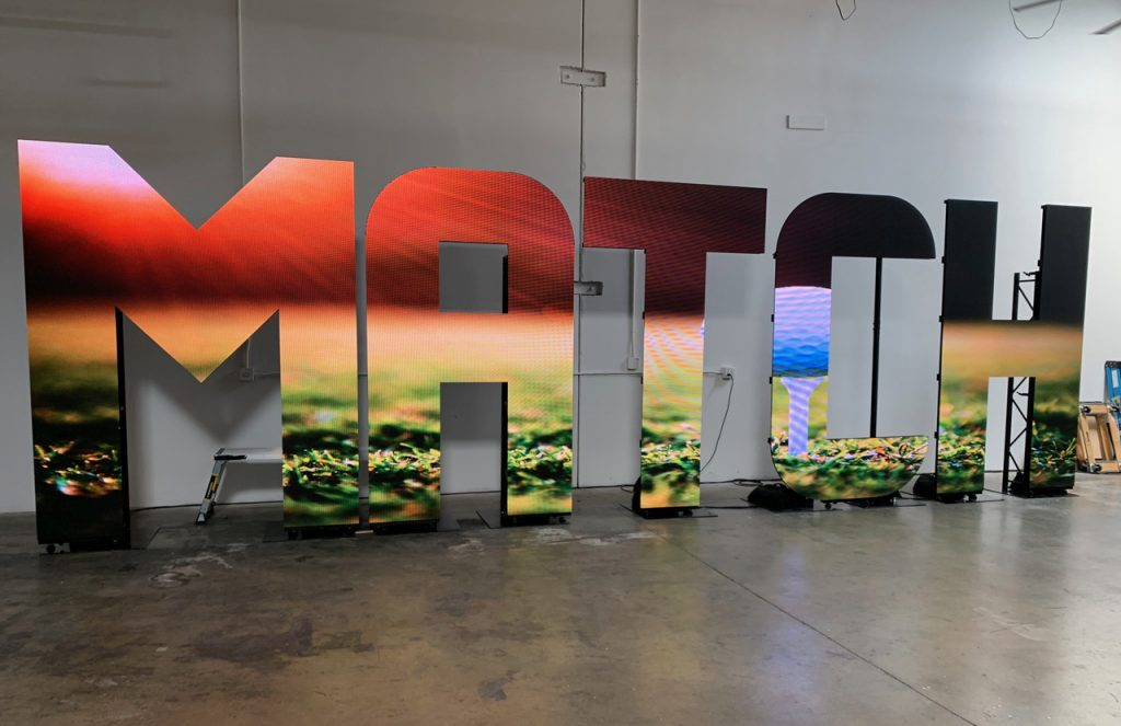 Plaza-Alphabet LED display